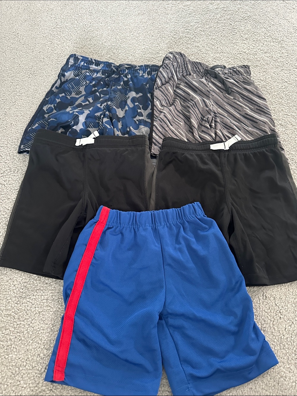 jumping beans Blue, Black, Gray Kids Athletic Shorts Set